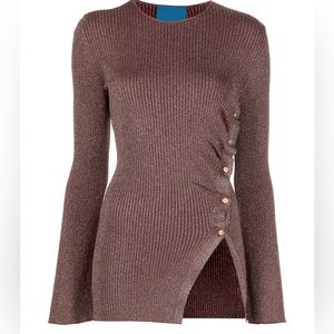 Simon Miller Gaia Sweater, Lurex Metallic, Size Small